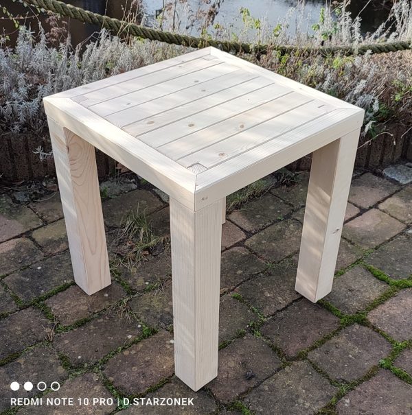 Kreativ-Holz Beistelltisch (50 × 50 × 45 cm) – Bild 6