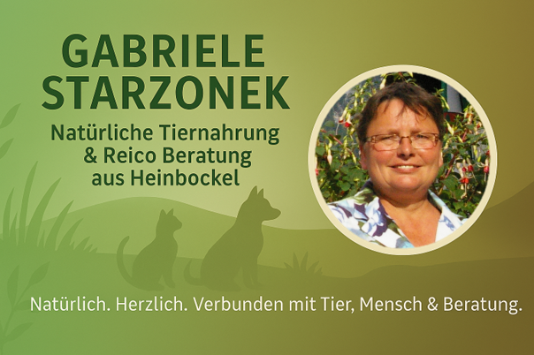 Kontakt zu Gabriele Starzonek – natürliche Tiernahrung, REiCO Beratung und persönliche Unterstützung